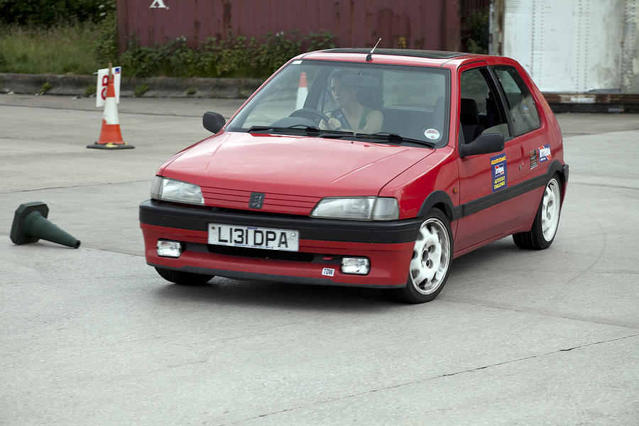 Peugeot 106 at autocross rally event Photograph by Onfilm