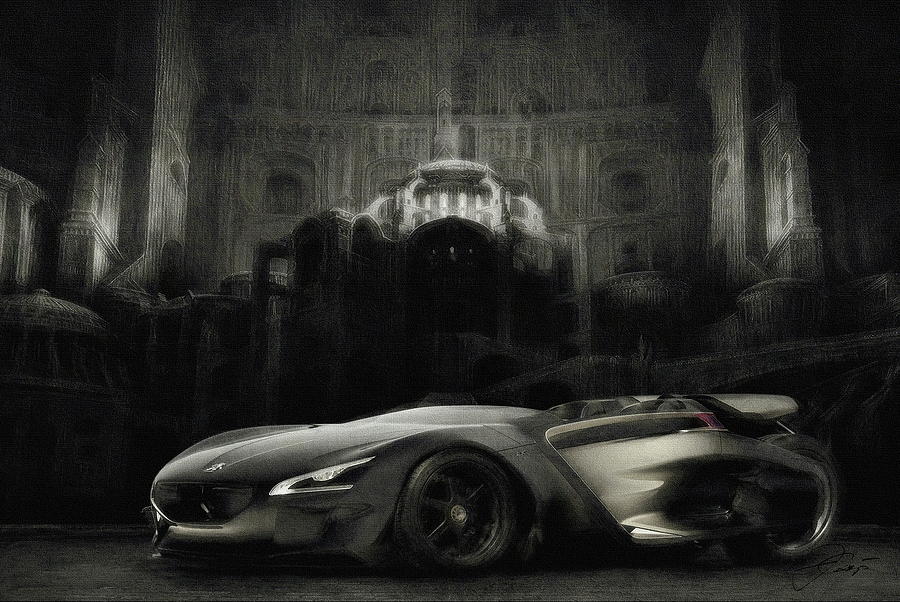 Princes of Darkness Car Digital Art by Jerzy Czyz