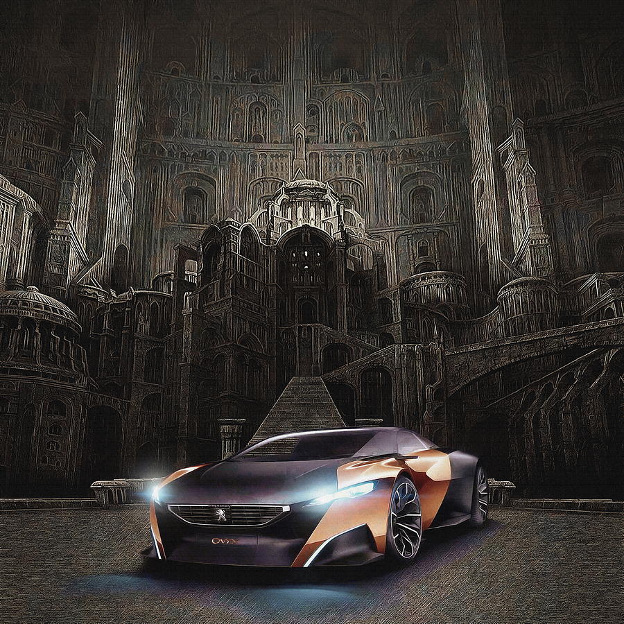 Peugeot Onyx Supercar Digital Art by Jerzy Czyz
