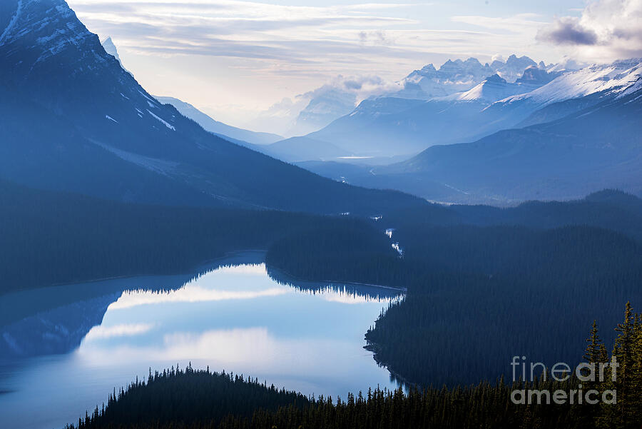 Peyto Lake Blues Photograph by Lynn Welles - Fine Art America