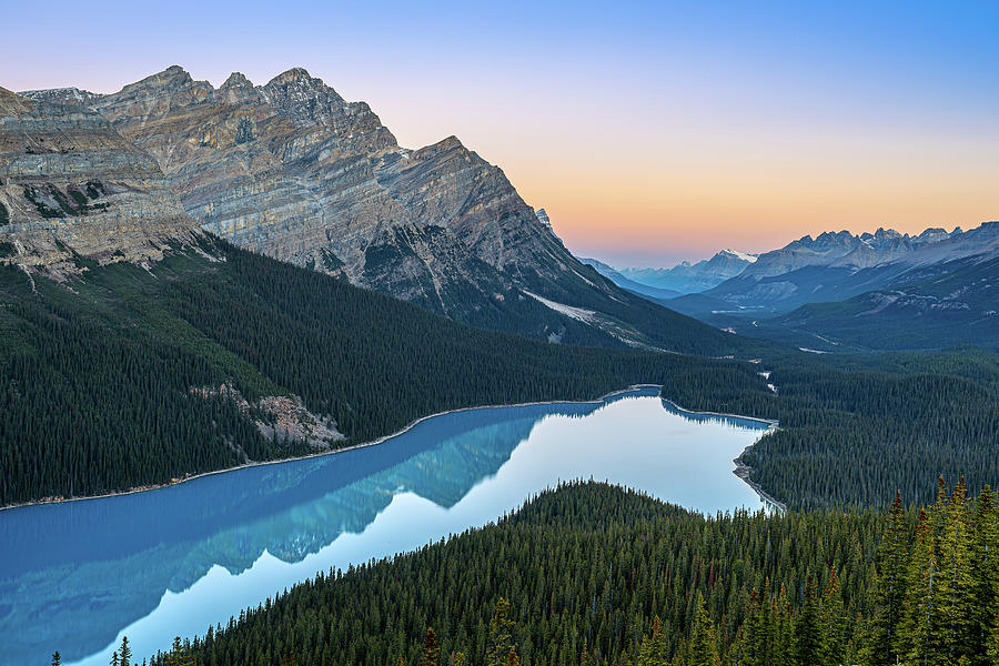 Peyto Lake Sunrise 2 Photograph by Kevin Thompson - Fine Art America