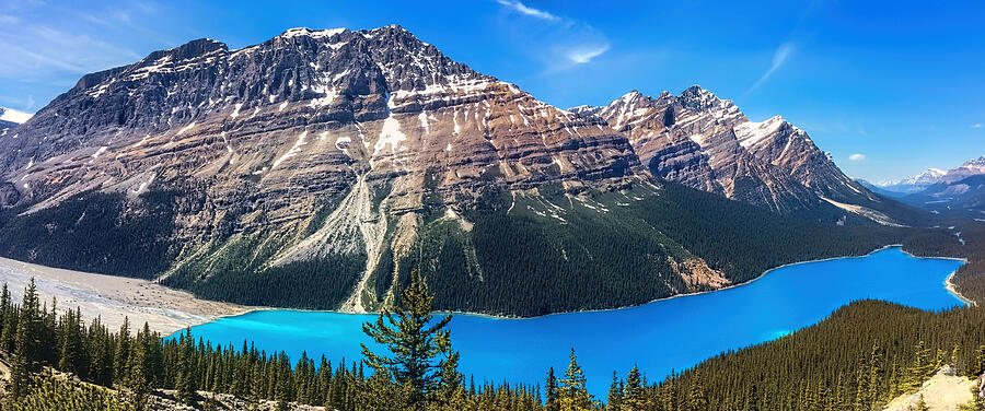 Banff National Park Photograph - Peyto Lake Brilliance - Icefields Parkway, Alberta Canada  by Ian McAdie
