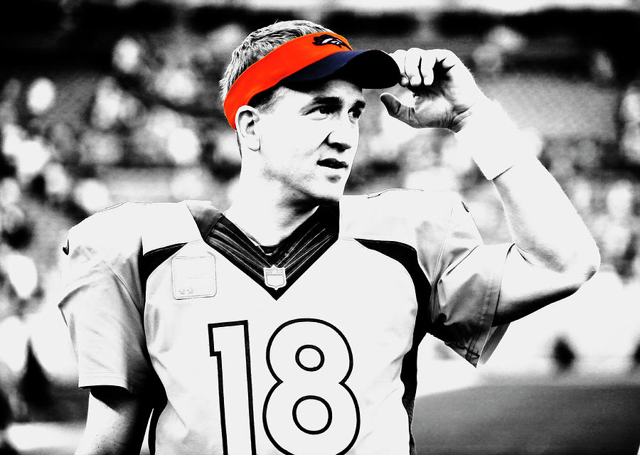 The Sheriff Peyton Manning 18e Mixed Media by Brian Reaves
