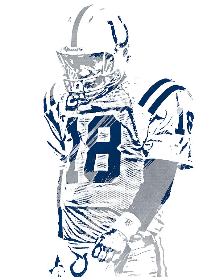 Peyton Manning Indianapolis Colts Pixel Art 2 T-Shirt by Joe