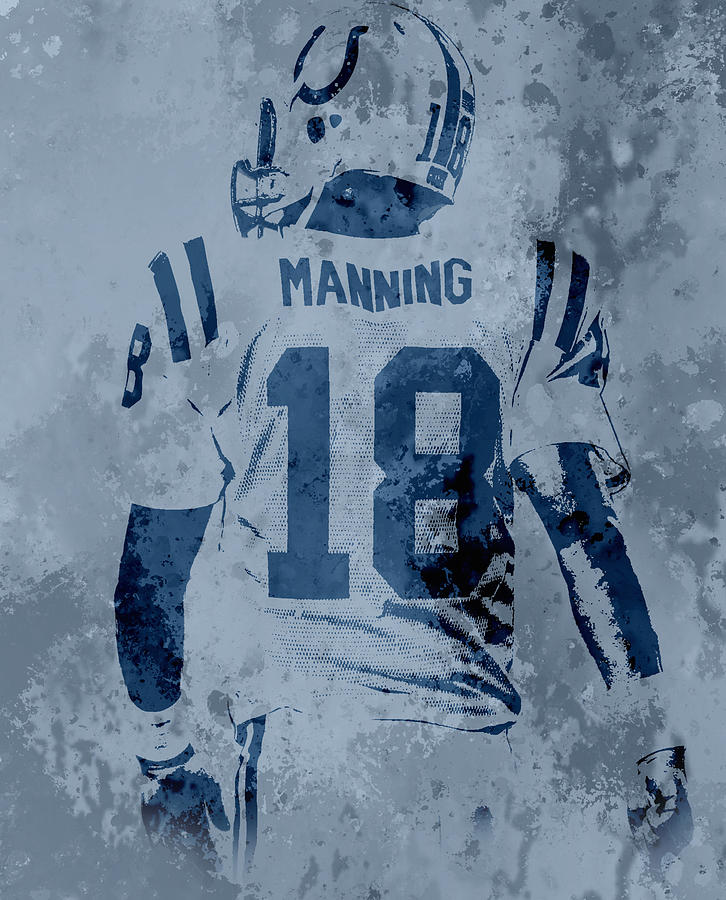 Peyton Manning Indianapolis Colts Pixel Art 2 T-Shirt by Joe