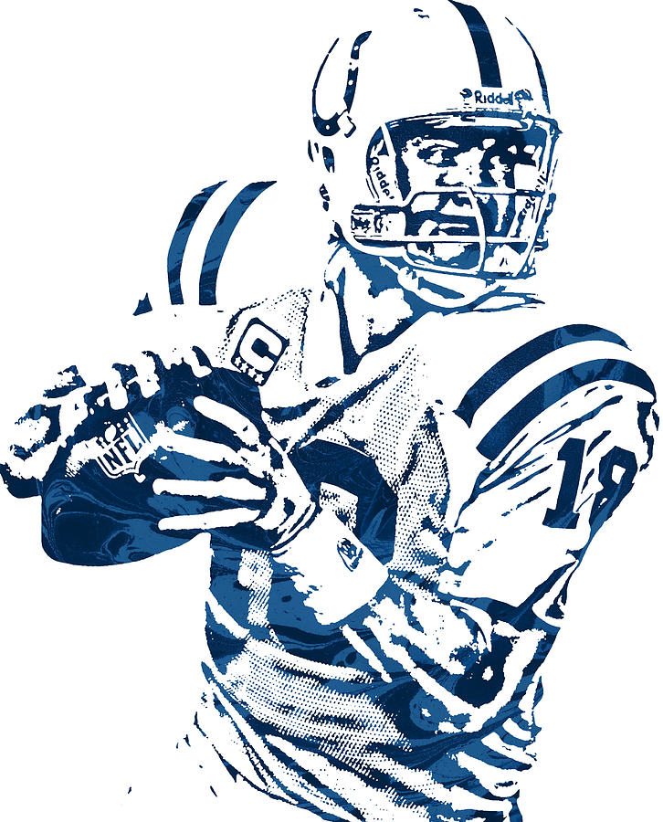 Peyton Manning Indianapolis Colts Pixel Art 2 T-Shirt by Joe Hamilton -  Fine Art America