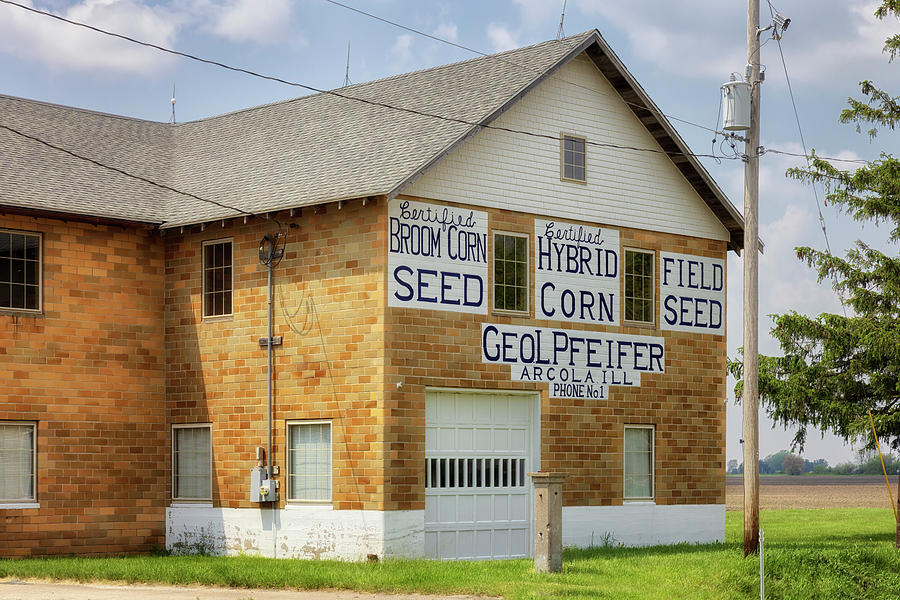 Pfeifer Seed Company - Arcola, Illinois Photograph by Susan Rissi Tregoning