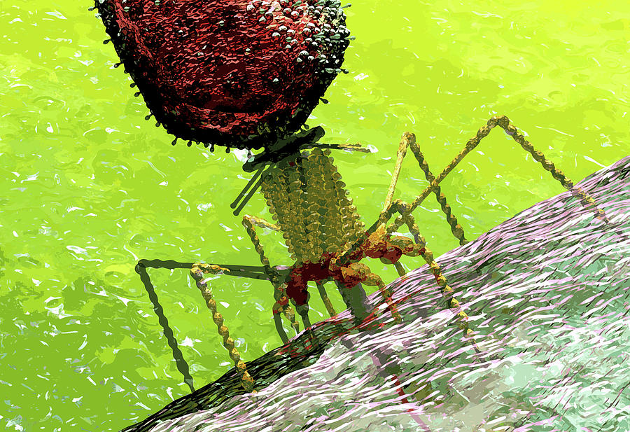 Phage Landing Digital Art by Russell Kightley