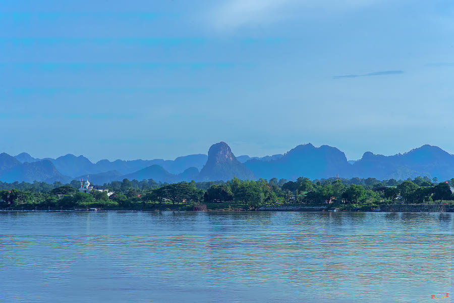 Phanom Naga Park Mekong River and Mountains in Laos DTHNP0311 Photograph by Gerry Gantt