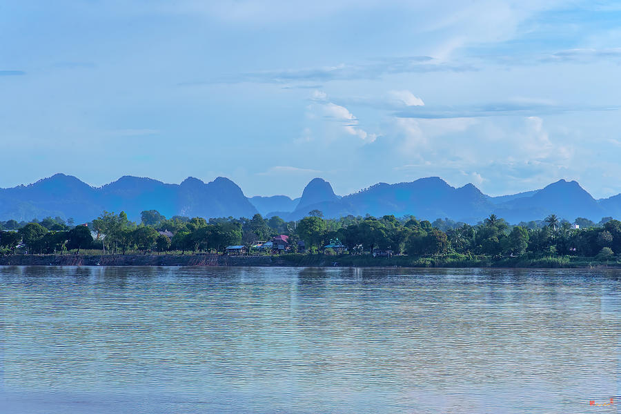 Phanom Naga Park Mekong River and Mountains in Laos DTHNP0312 Photograph by Gerry Gantt