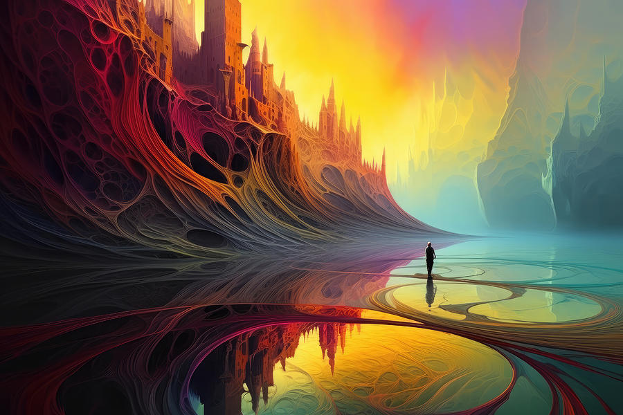 Phantasy Castle of Color Digital Art by Brandon Hunter - Fine Art America