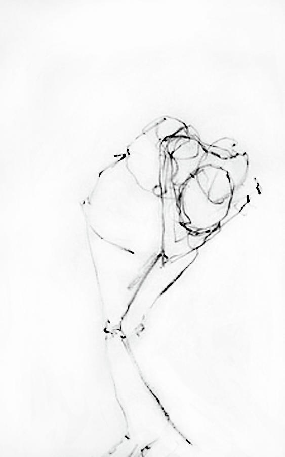 Phantom Kiss Drawing by AnneKarin Glass