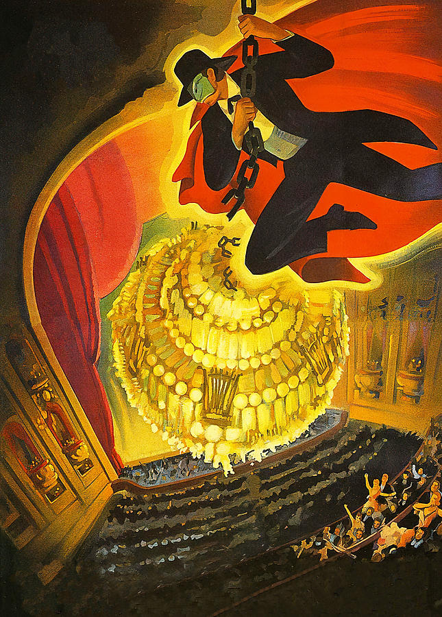Phantom of the Opera, 1943, movie poster painting Painting by Movie World Posters