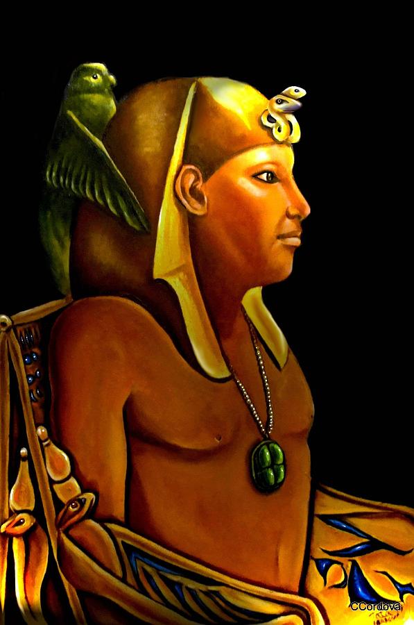 Pharaoh Painting by Carmen Cordova