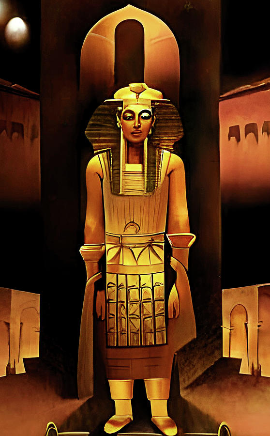 Pharaoh Digital Art by Sophia Gaki Artworks