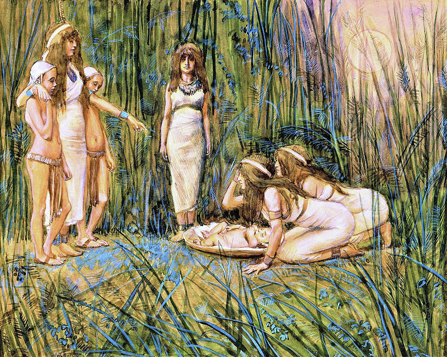 Fairy Painting - Pharaohs Daughter Receives the Mother of Moses - Digital Remastered Edition by James Tissot