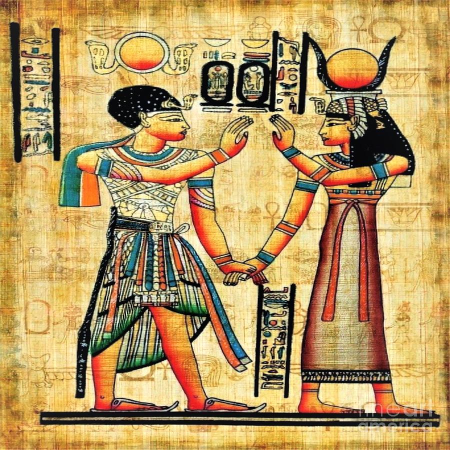 Pharaohs papyrus Drawing by Samah Gharieb - Fine Art America