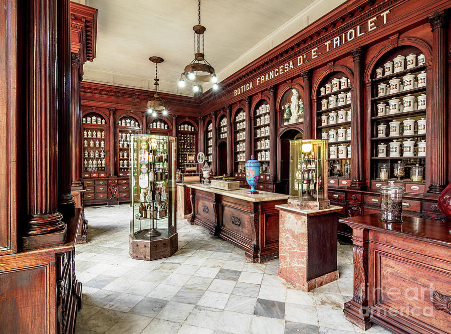 Pharmaceutical Museum, interior, Matanzas, Matanzas Province, Cuba ...