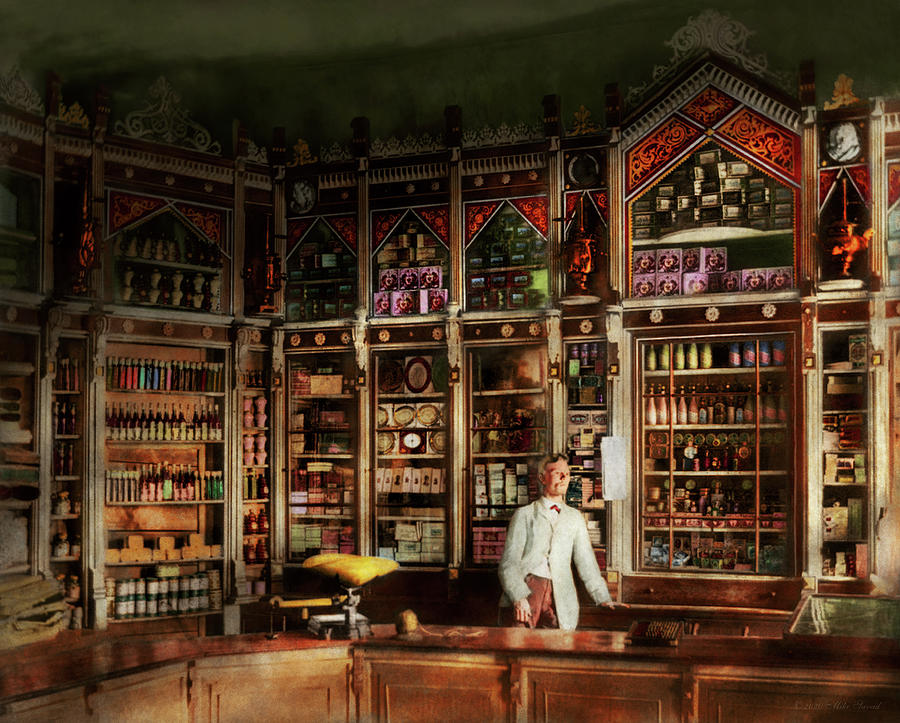 Pharmacy - A Russian Pharmacy 1885 Photograph by Mike Savad