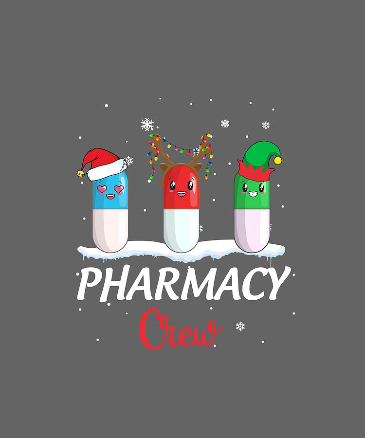 Pharmacy Crew Christmas Mens Women Tshirt Digital Art by Felix - Fine ...