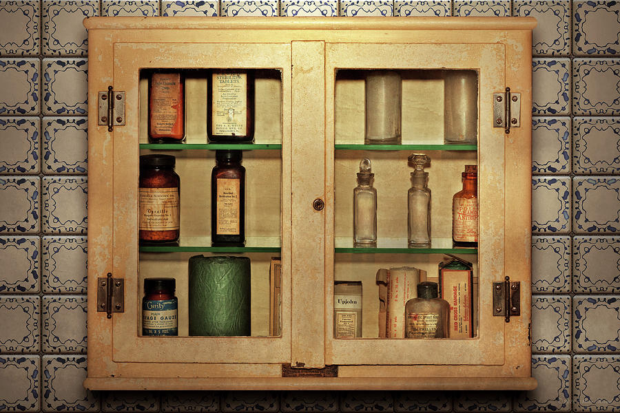 Pharmacy - In the medicine cabinet Photograph by Mike Savad