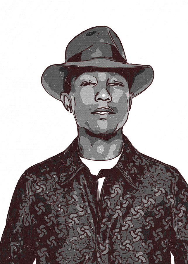 Pharrell Williams ArtworkPharrell Williams 03 Digital Art by TheArtGhost
