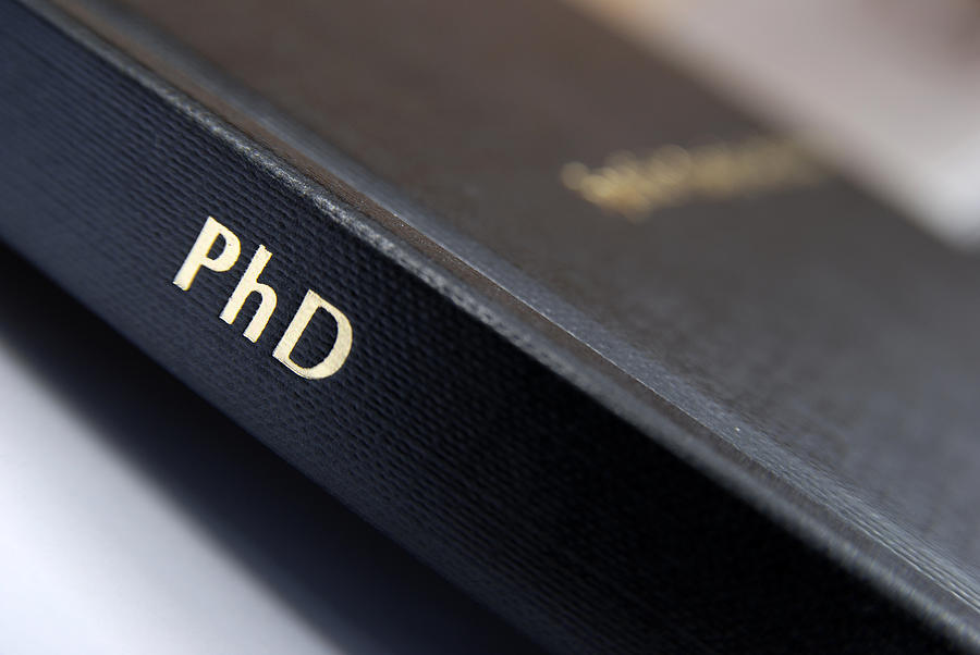 Phd thesis hardbound cover macro Photograph by Ilbusca