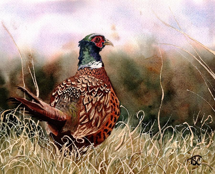 Pheasant Painting by Tammy Crawford