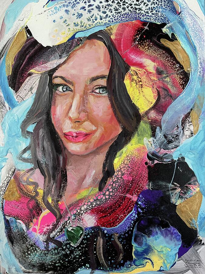 Portrait Painting - Phenomenal Woman No. 3 by Danielle Rosaria