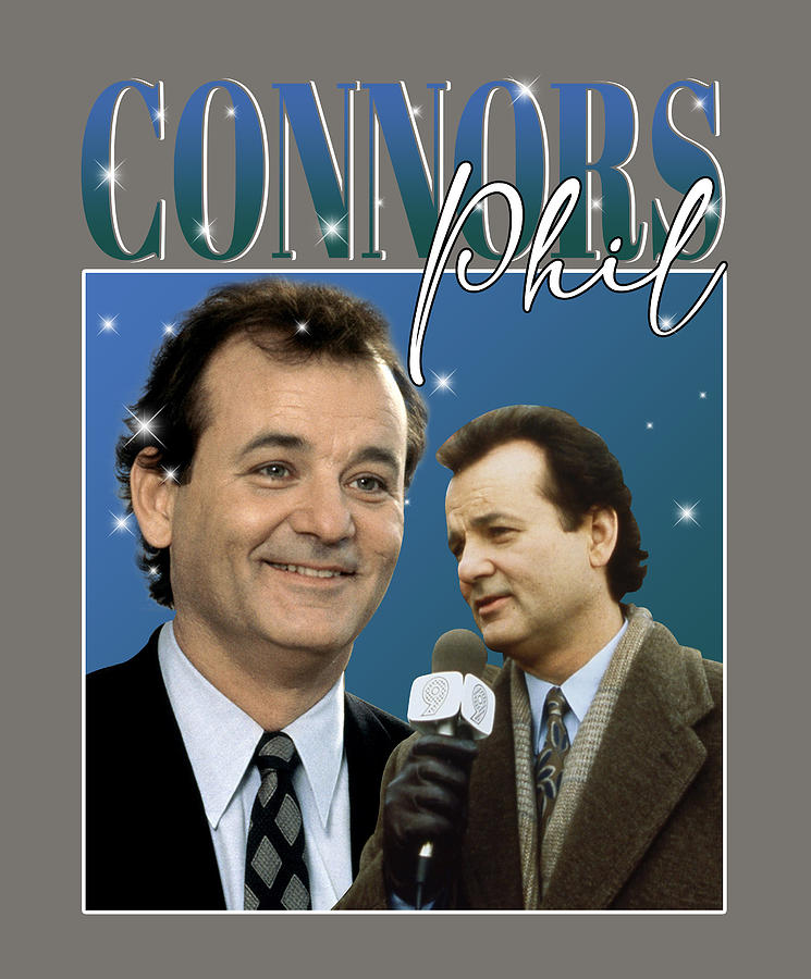 Phil Connors Groundhog Day Movie 90s Vintage Digital Art by Kiara Price