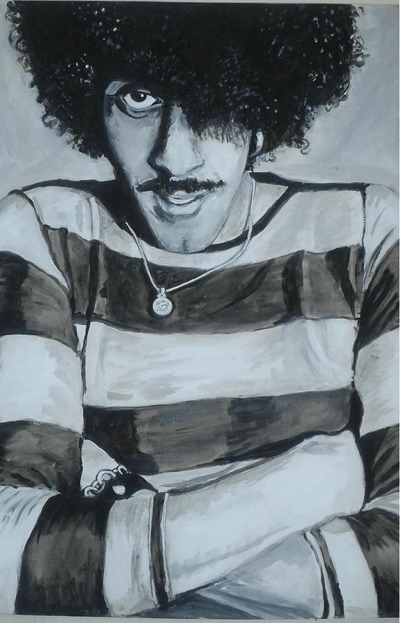 Phil Lynott Canvas Print Painting by Allen Adam - Fine Art America