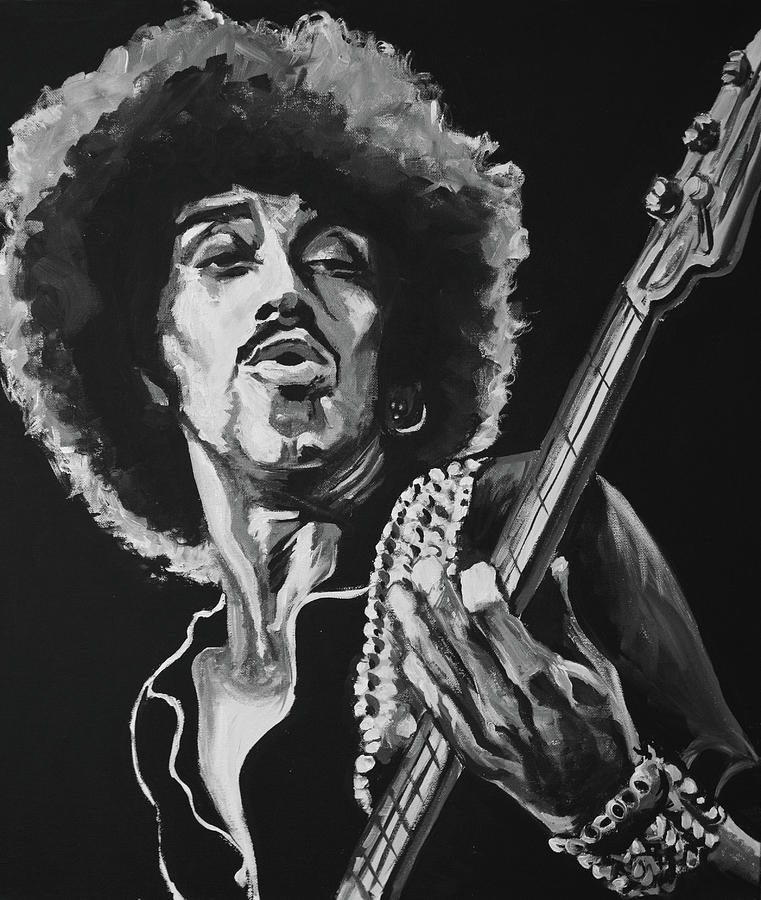 Phil Lynott Painting by Melissa O Brien