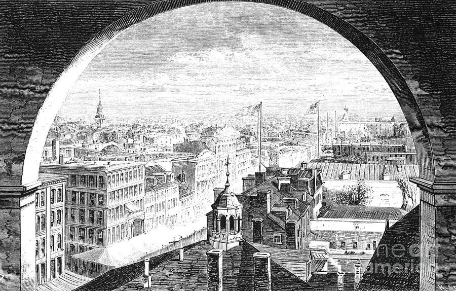 Philadelphia, 1874 Drawing by Granville Perkins