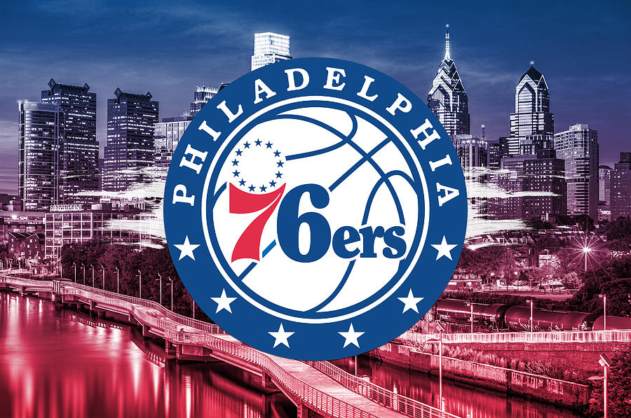 Philadelphia 76ers NBA Basketball Digital Art by SportsHype Art