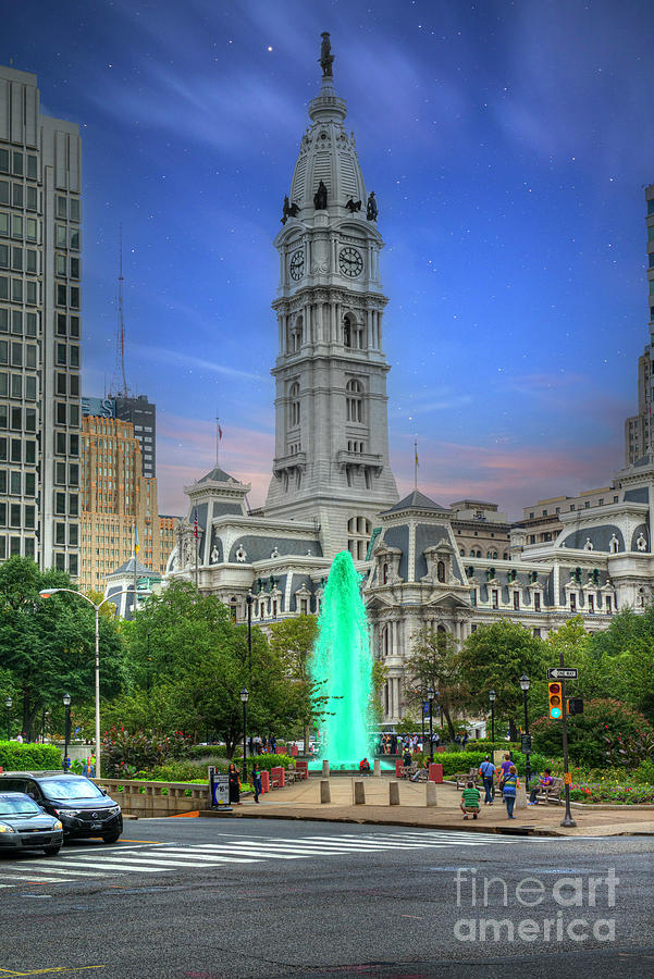 Philadelphia City Hall Amazing Race Photograph by David Zanzinger