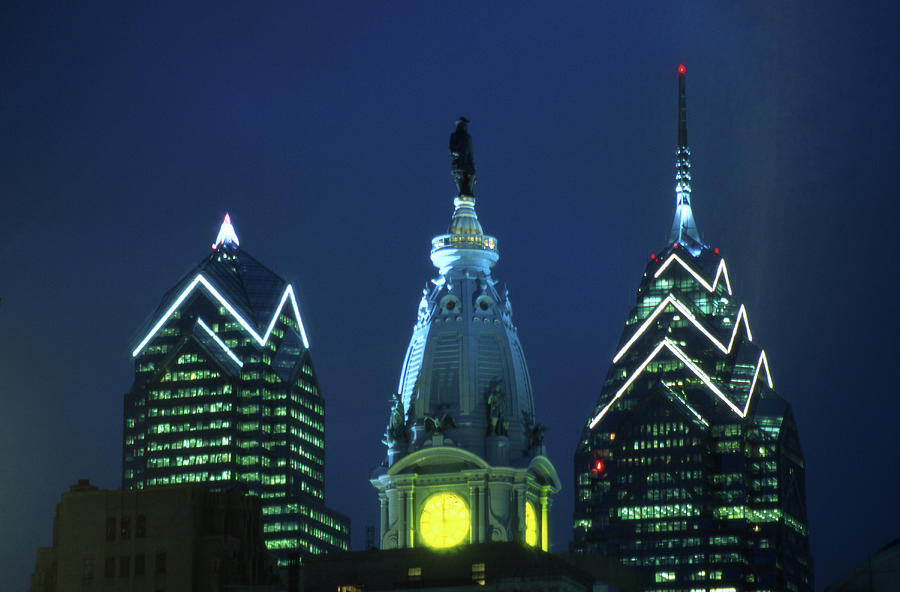 Philadelphia City Hall And Hi Rises Photograph