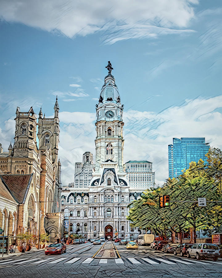 Philadelphia City Hall, PA Digital Art by Artcrew - Fine Art America