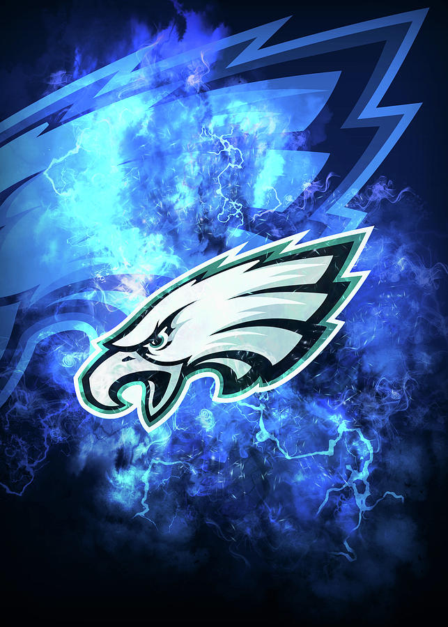 National Football Art Philadelphia Eagles Drawing by Leith Huber - Pixels