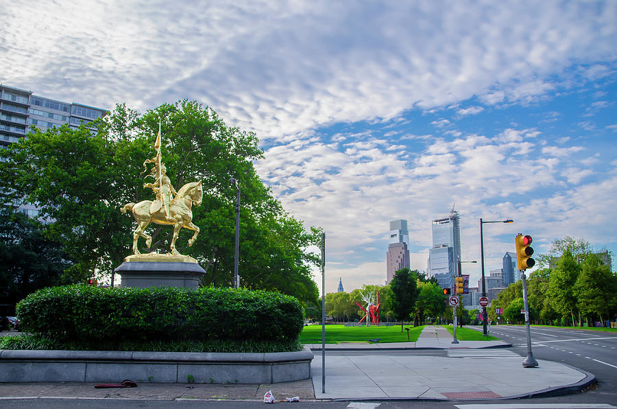 Philadelphia - Joan of Arc Statue Photograph by Philadelphia Photography