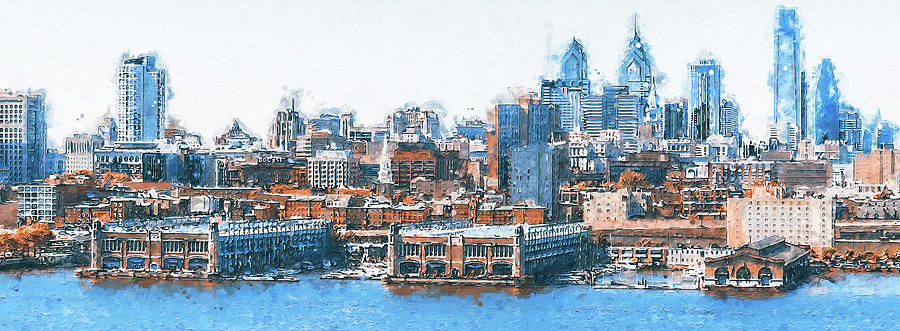 Philadelphia, Pennsylvania - 24 Painting by AM FineArtPrints