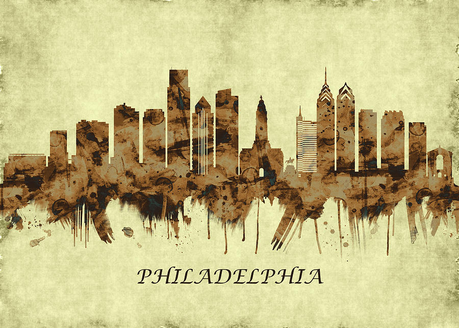 Philadelphia Pennsylvania Cityscape Mixed Media By NextWay Art Fine   Philadelphia Pennsylvania Cityscape Towseef Dar 