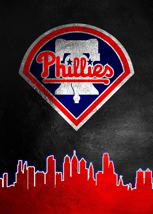 Philadelphia Phillies Skyline Digital Art by AB Concepts