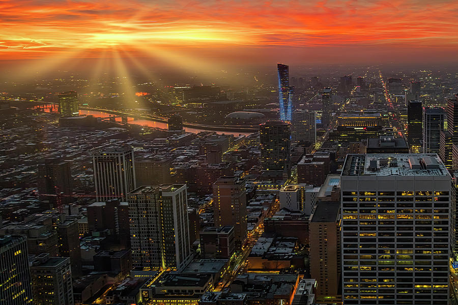 Philadelphia Skyline Photograph - Philadelphia Skyline USA by Susan Candelario