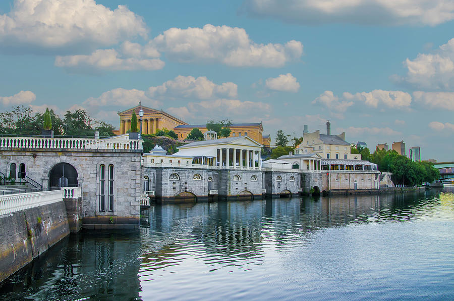Philadelphia - The Fairmount Waterworks at the Art Museum Photograph by Bill Cannon