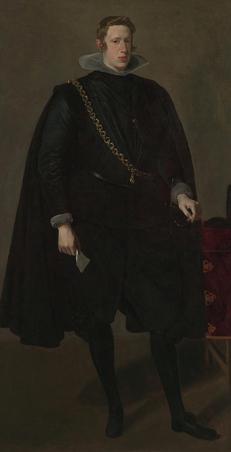 Philip IV, King of Spain, circa 1624 Painting by Diego Velazquez
