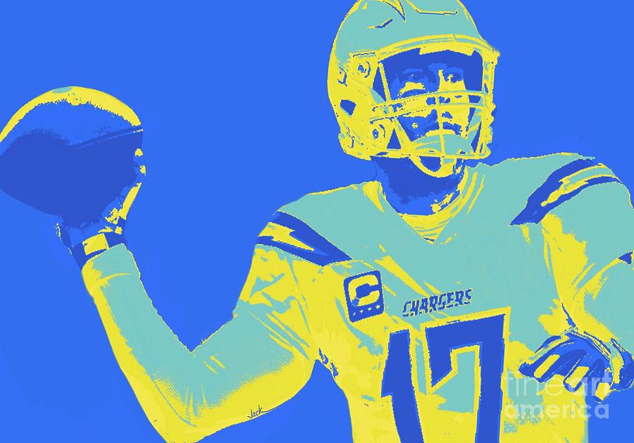 Philip Rivers Painting - Philip Rivers by Jack Bunds Philip Rivers Painting - Philip Rivers by Jack Bunds