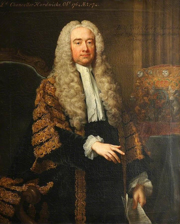 Philip Yorke 1st Earl of Hardwicke and Lord Chancellor 1690 -1764 ...