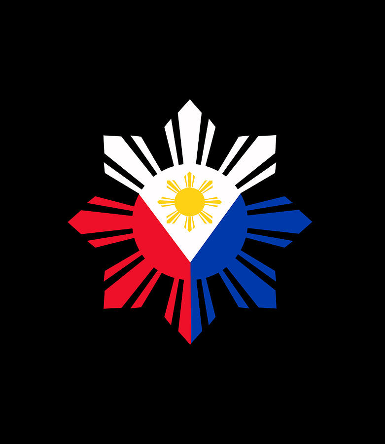 Philippine Flag Pinoy Flag Filipino Pinoy Sun Digital Art by Quynh Vo