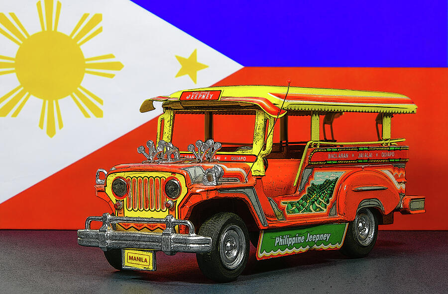 Transportation Photograph - Philippine Jeepney by Anthony Sacco