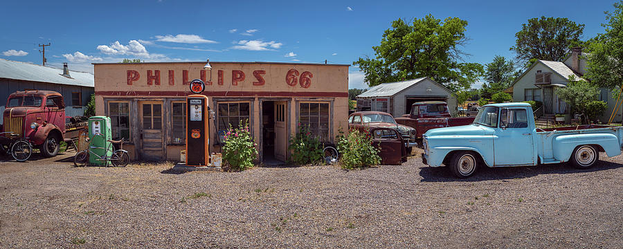 Phillips 66 Gas Station  Photograph by Joan Escala-Usarralde